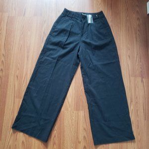 Madewell The Petite Harlow Wide-Leg Black Pant, women's size: 00P, NH266 NWT